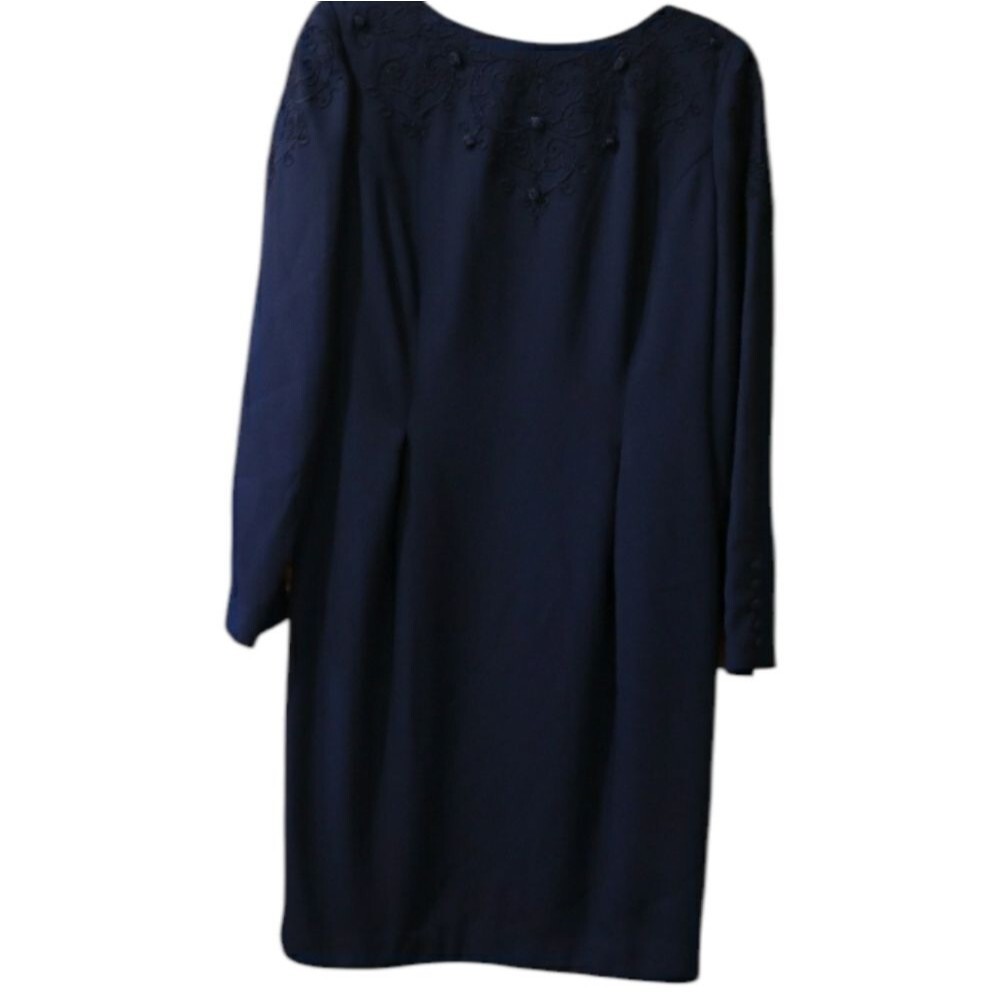 Maggy London Vintage ’90s Black Sheath Dress Size 8 Classic Evening Clean Needed